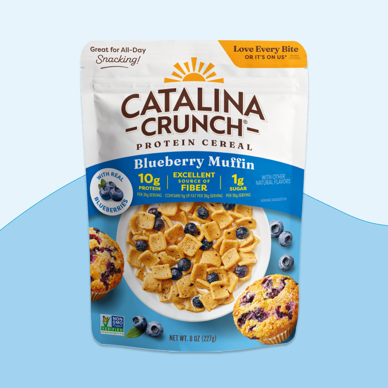 Blueberry Muffin with Blueberries Cereal - Bright Expressive Cereal Curation